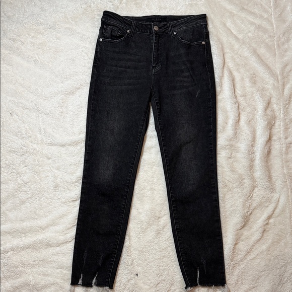 Risen Jeans Denim - Classic Black Skinny Jeans for Women